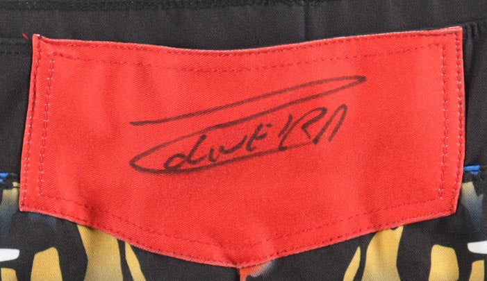 Charles Oliveira Signed "Do Bronxs" Custom Fight Shorts Beckett Holo Authentic
