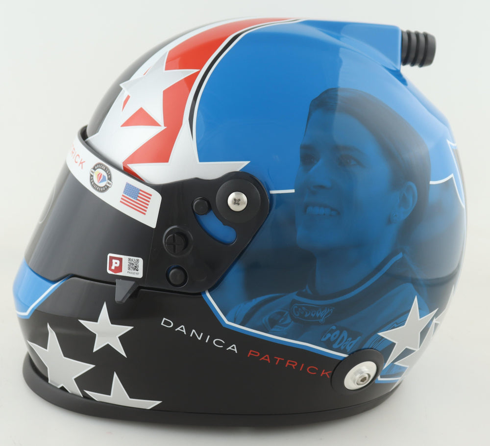 Danica Patrick Signed NASCAR Full-Size Custom Career Highlight Helmet (PA)
