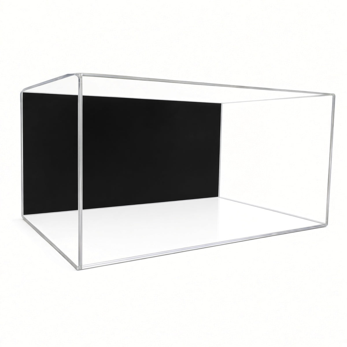 Empty large shoe pair wall mount display case