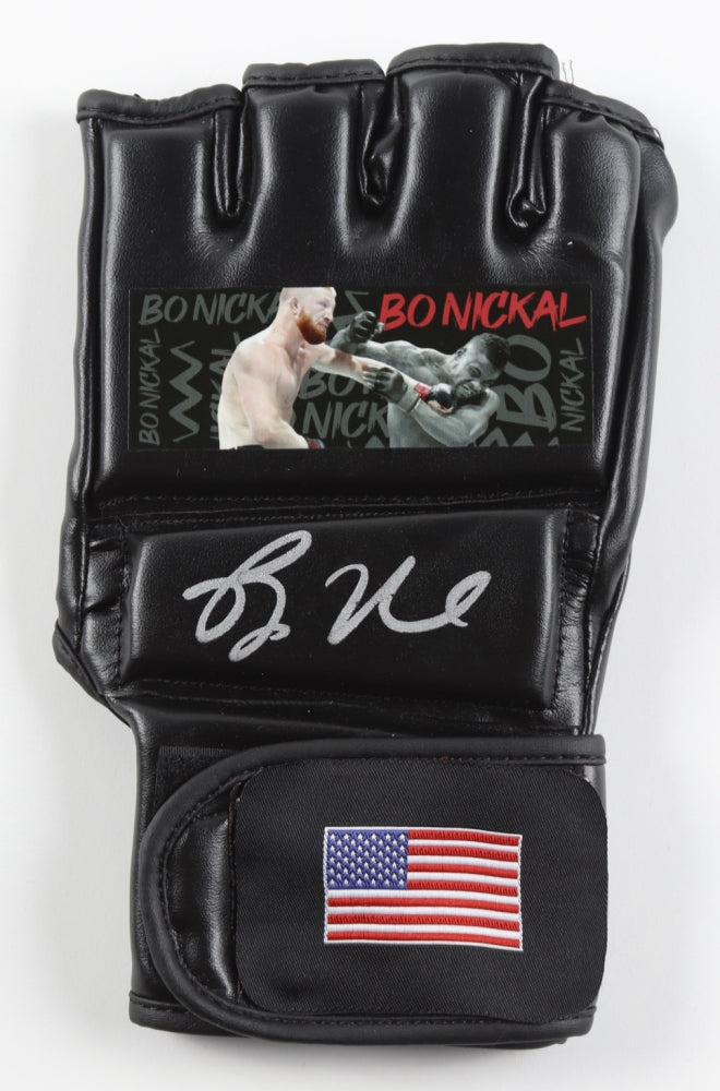 Bo Nickal Signed and Personalized USA MMA Fight Glove Beckett Authenticated
