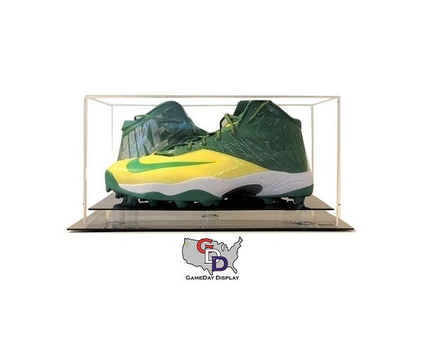 Acrylic Desk Top Large Shoe Pair Display Case - Size 17 and Under