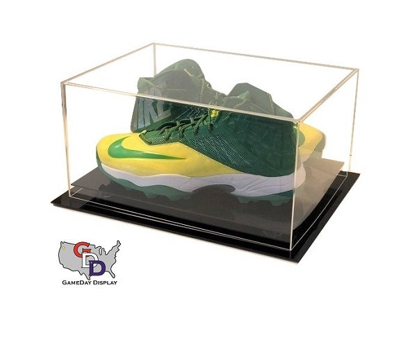 Acrylic Desk Top Large Shoe Pair Display Case - Size 17 and Under