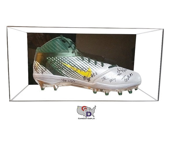 Acrylic Wall Mount Large Shoe Display Case - Size 17 and Under