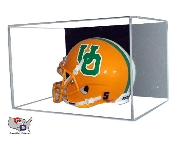 dimensions of a mini football helmet Acrylic Wall Mount Mini Helmet Display Case – GameDay Display