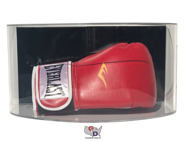 Curved Acrylic Wall Mount Boxing Glove Display Case