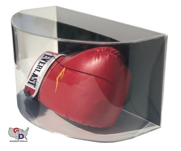 Curved Acrylic Wall Mount Boxing Glove Display Case