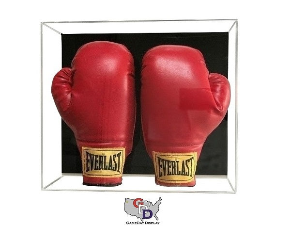 Acrylic Wall Mount Double Boxing Glove Display Case