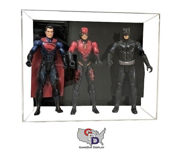 Acrylic Wall Mount Triple Action Figure Display Case