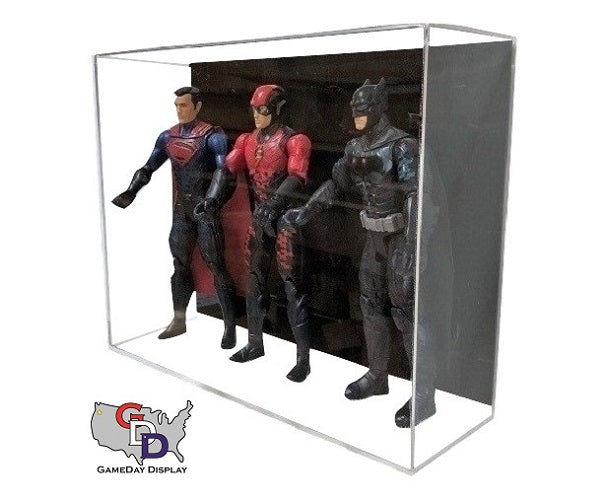 Acrylic Wall Mount Triple Action Figure Display Case