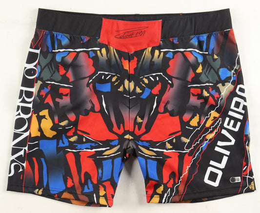 Charles Oliveira Signed "Do Bronxs" Custom Fight Shorts Beckett Holo Authentic