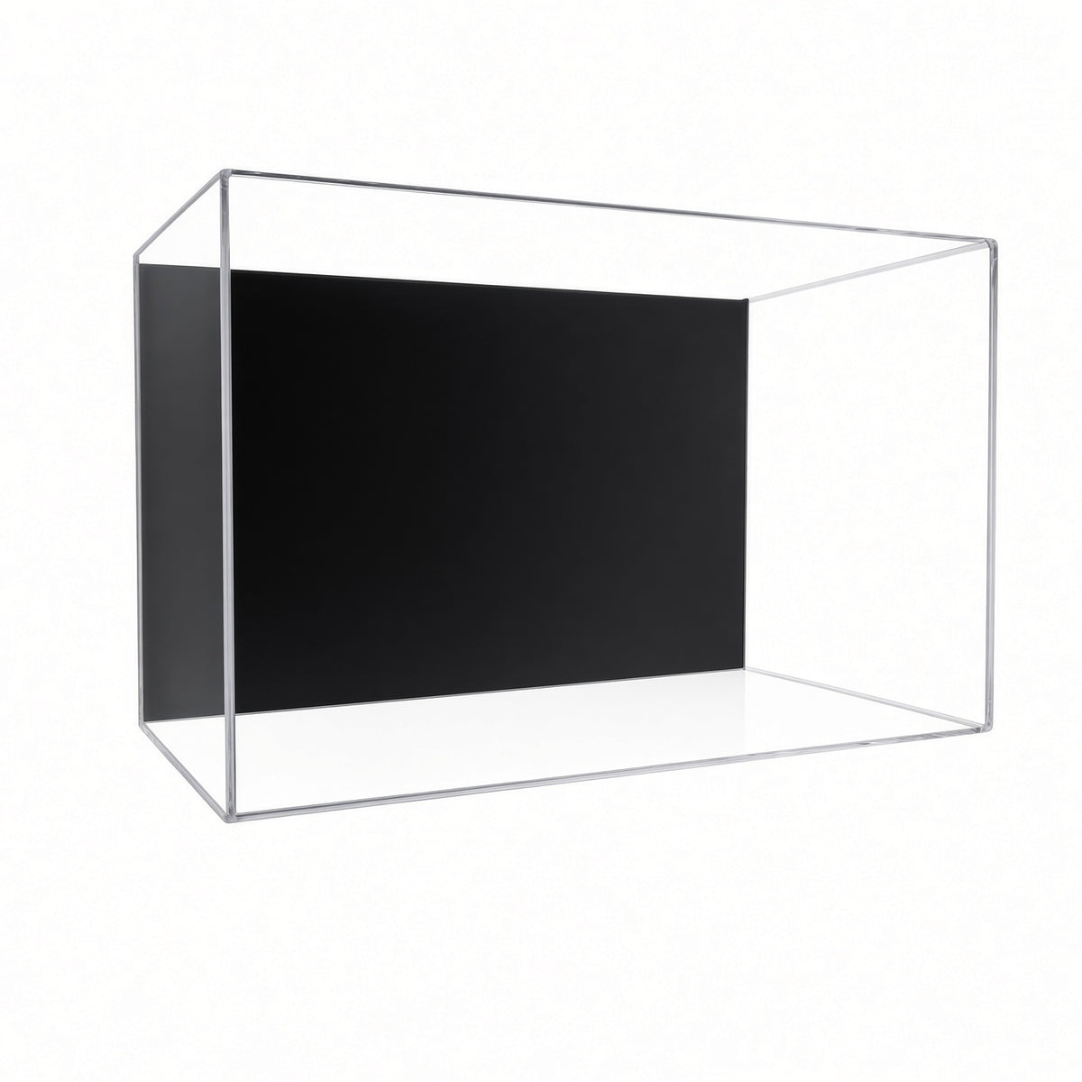 Empty baseball glove wall mount display case