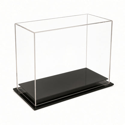 Empty vertical double boxing glove table top case