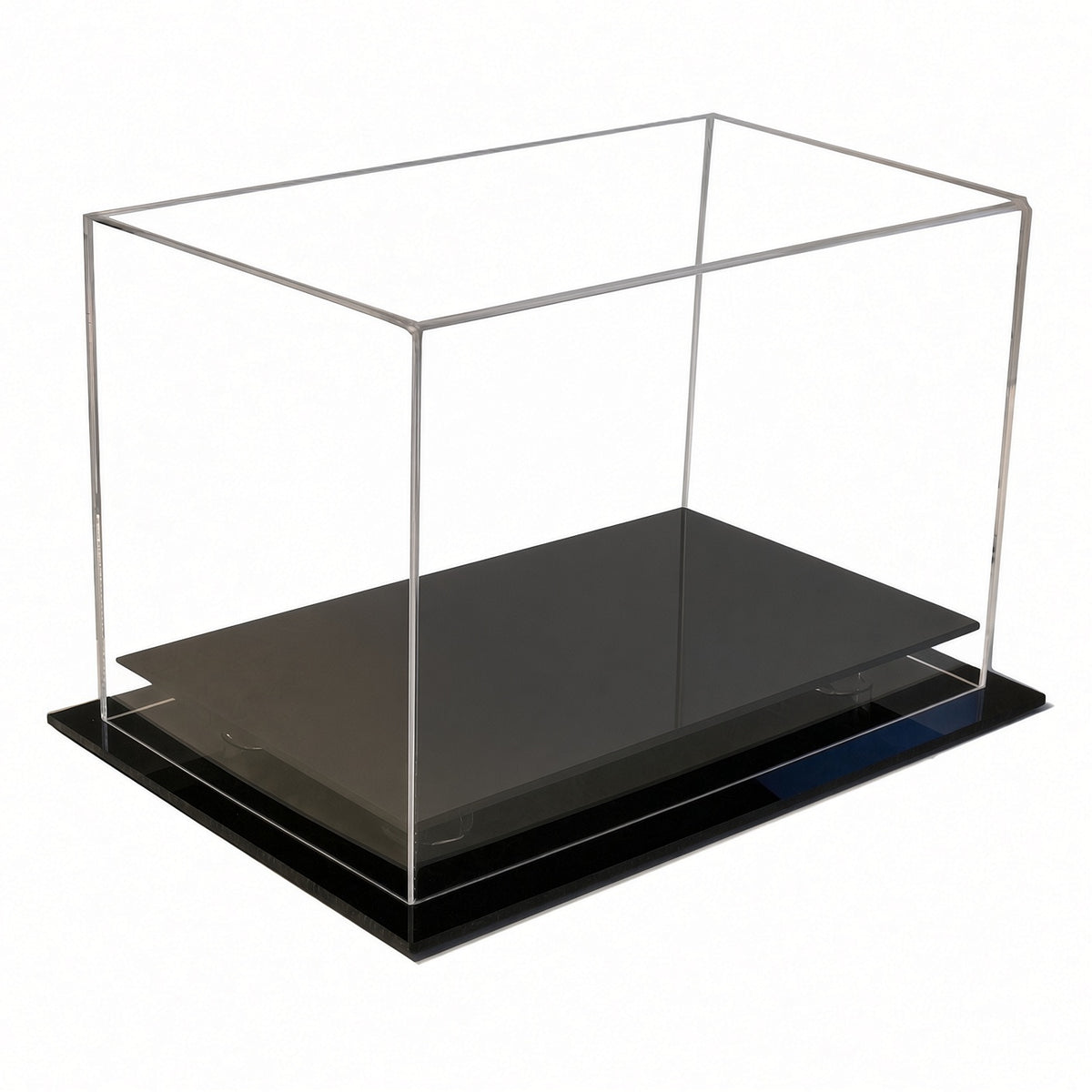 Empty single boxing glove table top display case