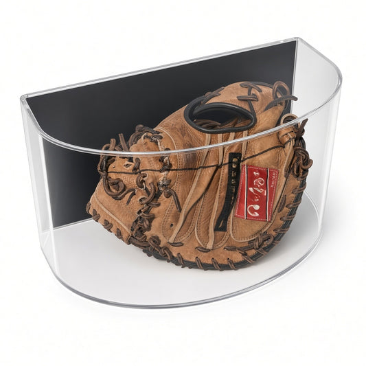 Curved Acrylic Wall Mount Baseball Glove Display Case