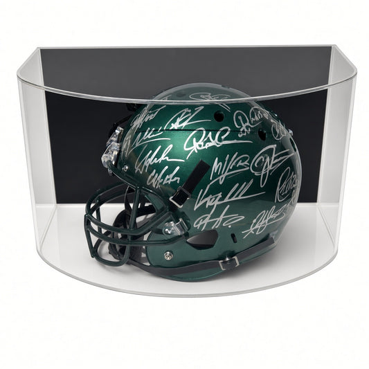 Curved Acrylic Wall Mount Full Size Football Helmet Display Case