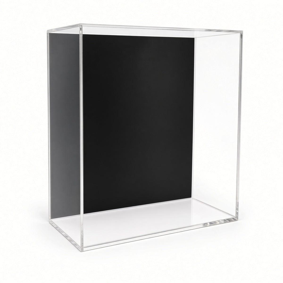Empty double action figure wall mount case