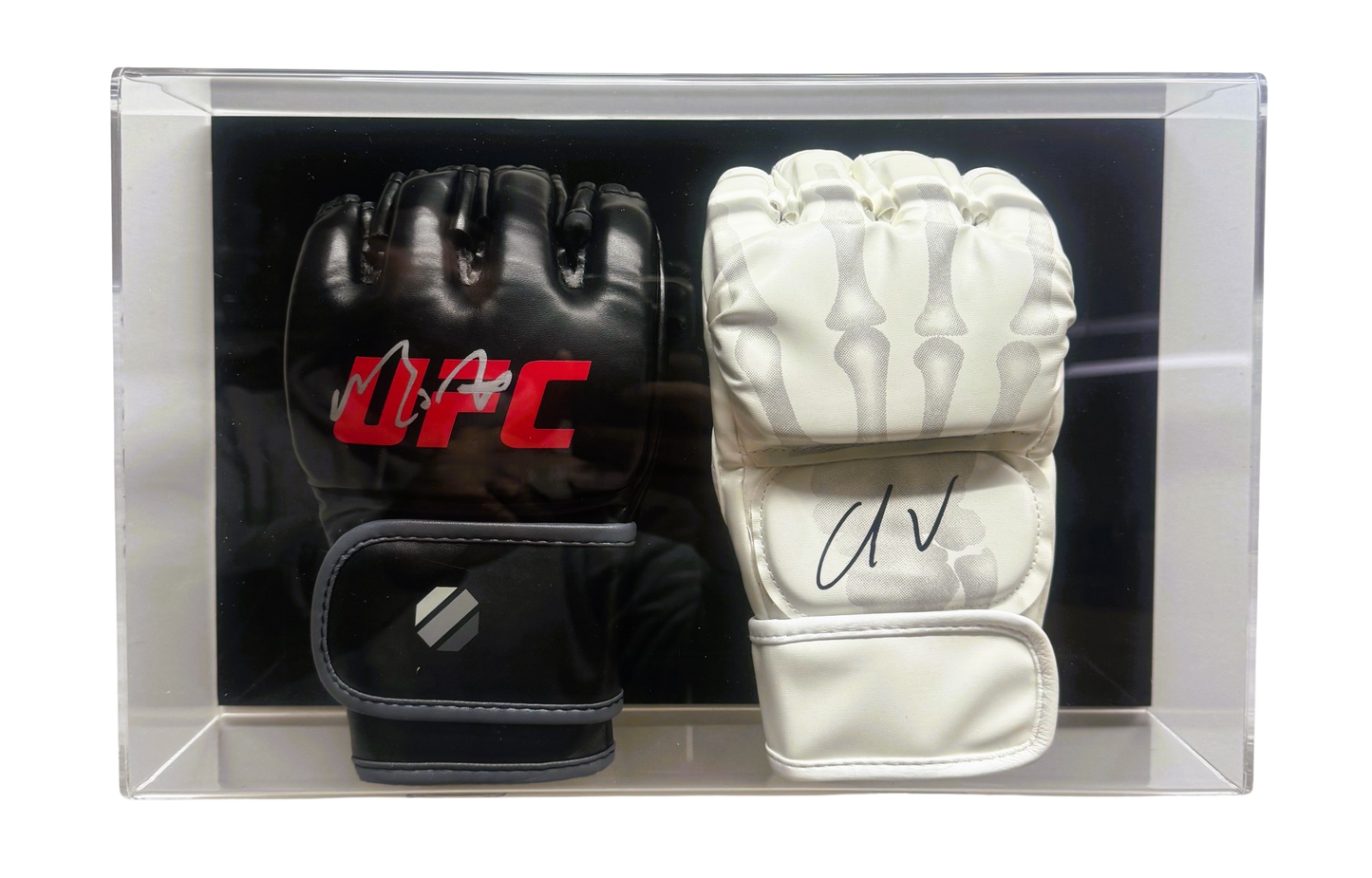 Acrylic MMA Double Glove Display Case Wall Mount UV Protectant UFC Full Size