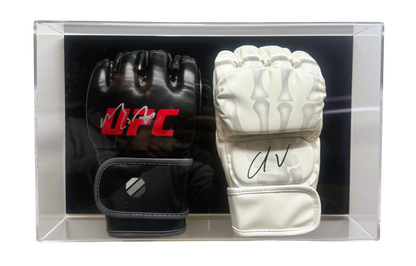 Acrylic MMA Double Glove Display Case Wall Mount UV Protectant UFC Full Size