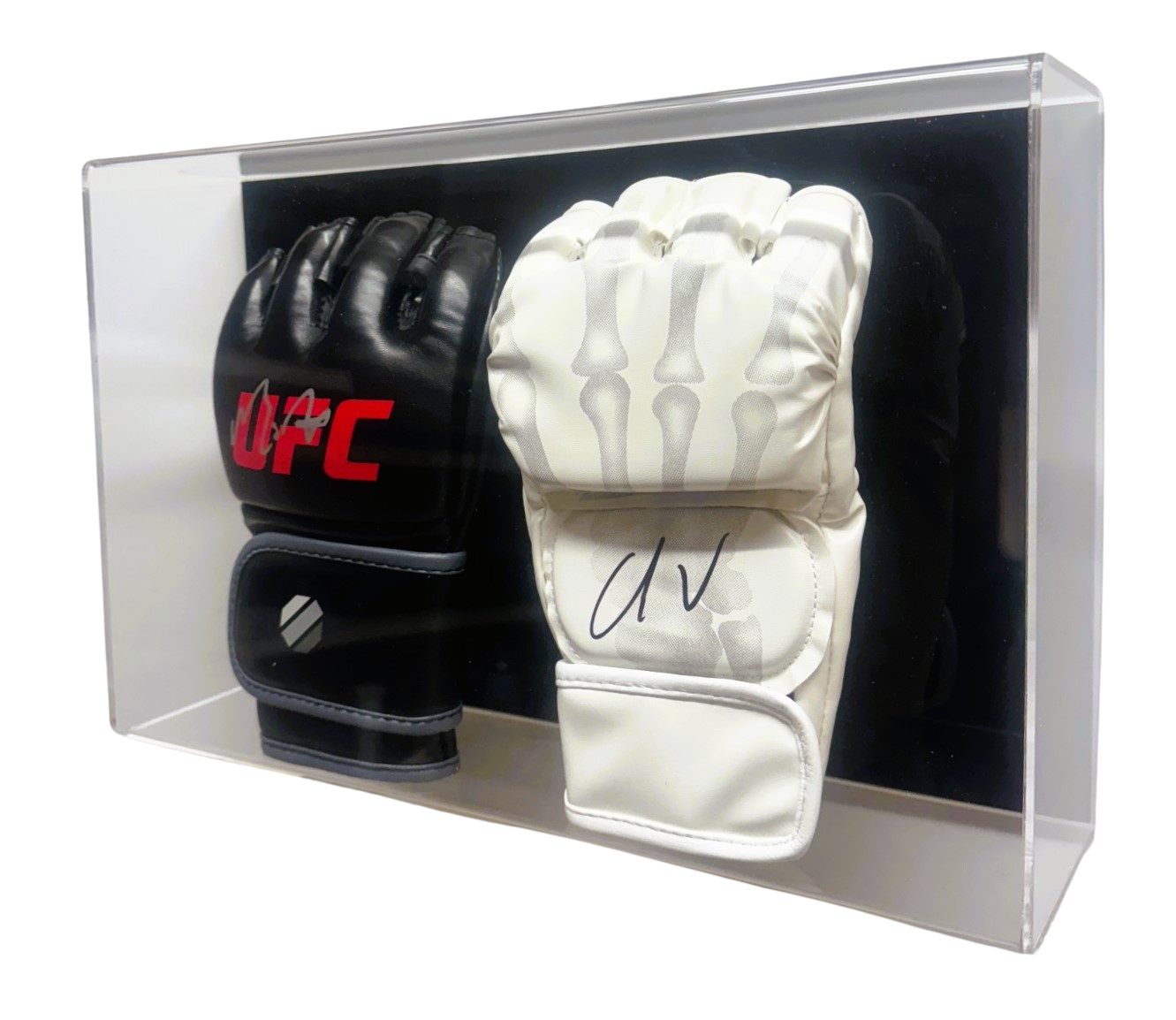 Acrylic MMA Double Glove Display Case Wall Mount UV Protectant UFC Full Size