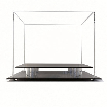 Empty single mini helmet table top display case
