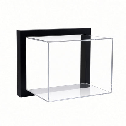 Empty framed mini helmet display case