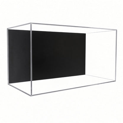 Empty large shoe wall mount display case