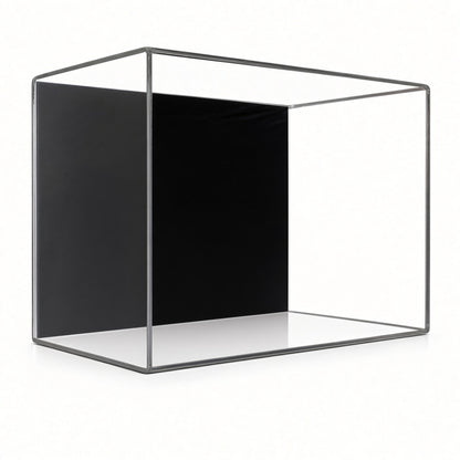 Empty small shoe wall mount display case