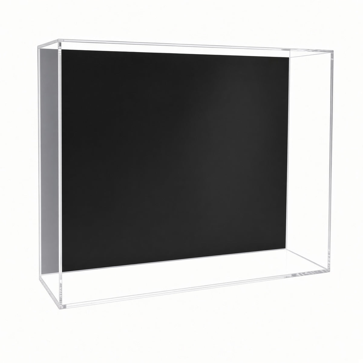 Empty triple action figure wall mount case