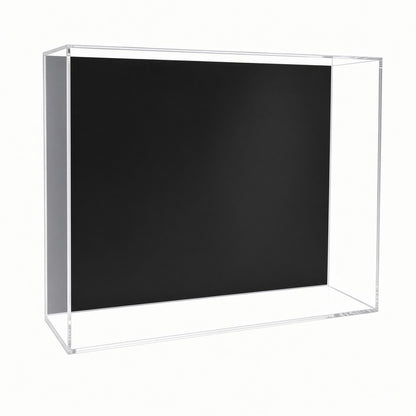 Empty triple action figure wall mount case