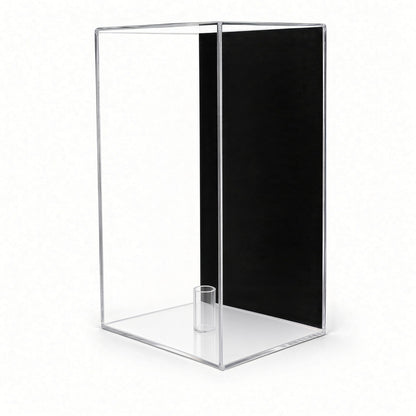 Empty vertical boxing glove wall mount case