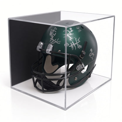 Football + Full-Size Helmet Display Case Bundle | GameDay Display