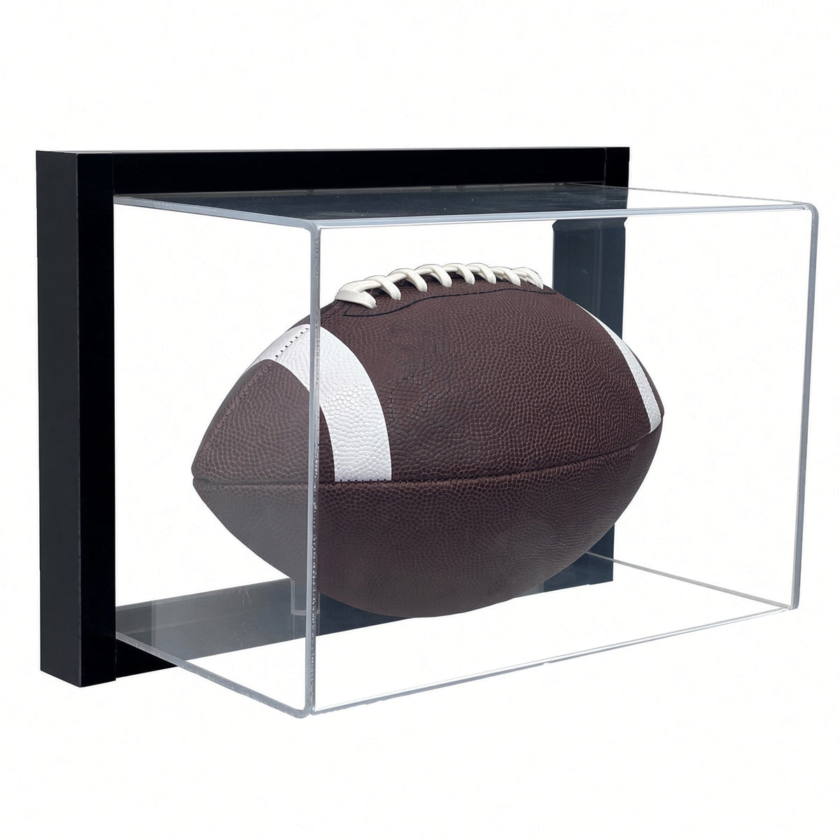 Framed Football + Framed Mini Helmet Display Case Bundle | GameDay Display