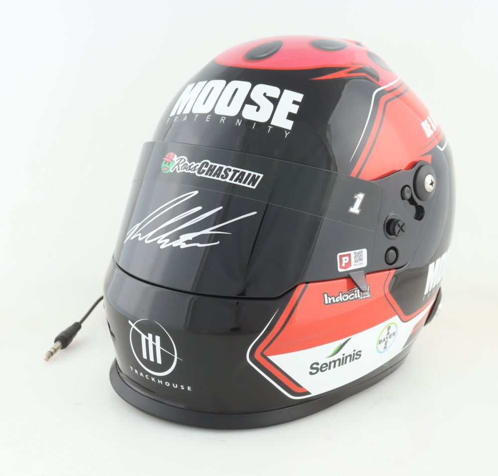 Ross Chastain Signed Trackhouse NASCAR #1 Martinsville Speedway “The Hail Melon” Full-Size Helmet (PA)