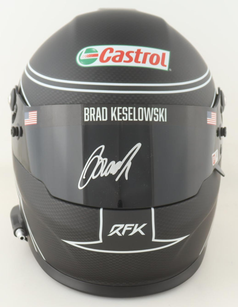 Brad Keselowski Signed NASCAR Castrol Full-Size Helmet (PA)