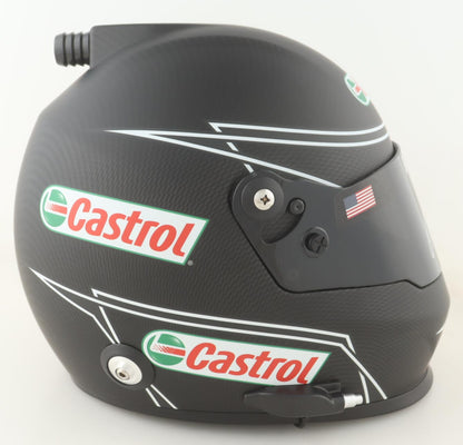 Brad Keselowski Signed NASCAR Castrol Full-Size Helmet (PA)