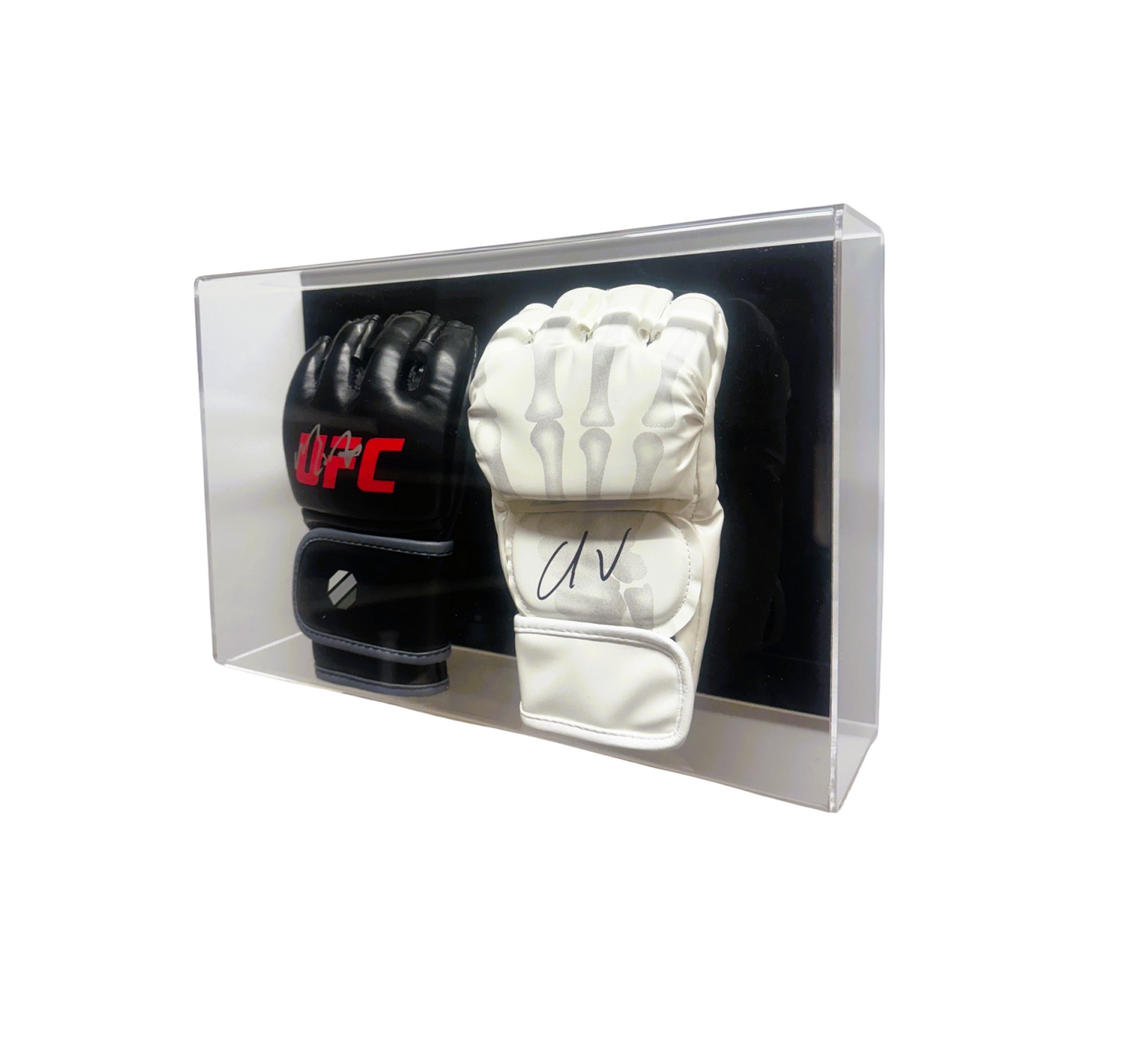 Acrylic MMA Double Glove Display Case Wall Mount UV Protectant UFC Full Size