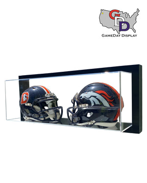 New England Patriots Black Framed Wall-Mountable Mini Helmet Display Case