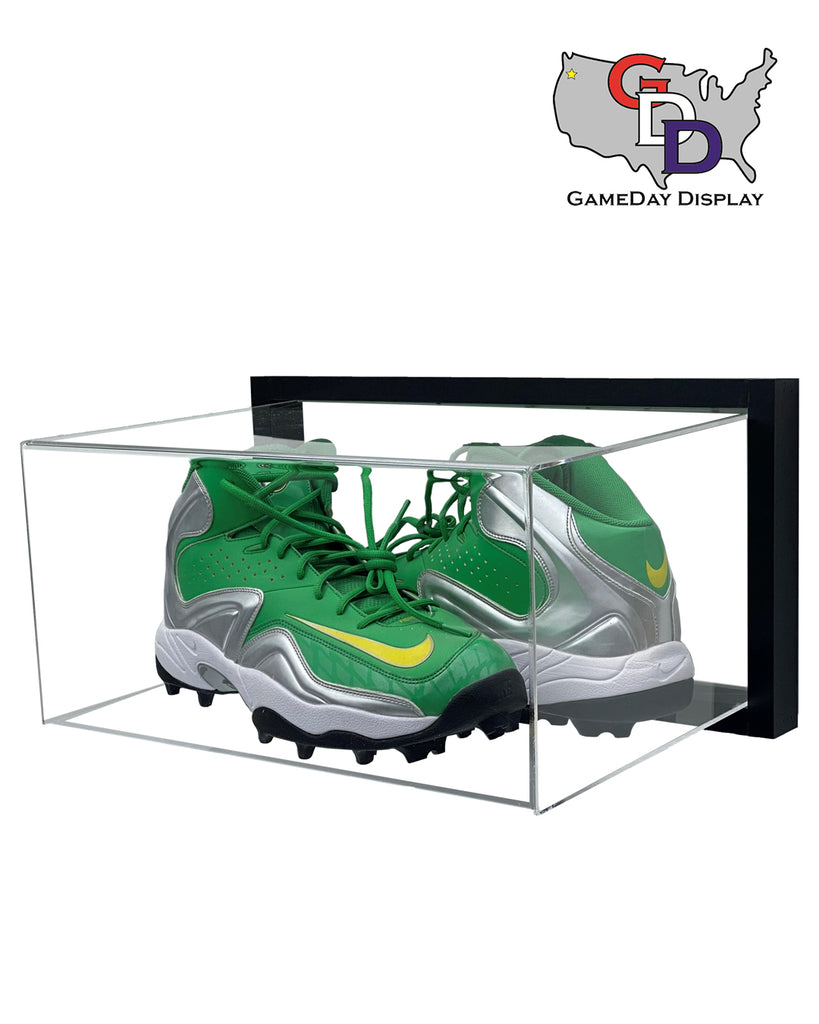 Framed Acrylic Wall Mount Large Shoe Pair Display