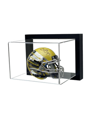 Framed Acrylic Wall Mount Football Mini Helmet Display Case