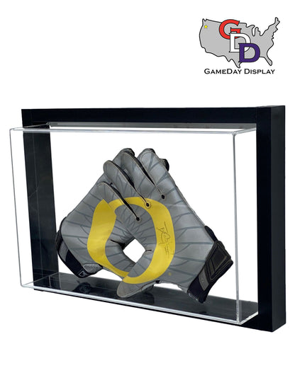 Framed Acrylic Wall Mount Football Glove Display Case