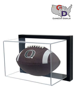 Gameday Display Curved Acrylic Wall Mount Football Display Case by