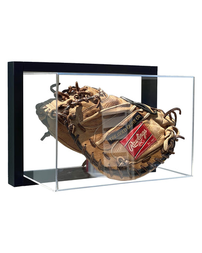 Framed Acrylic Wall Mount Baseball Glove Mitt Display UV Protecting