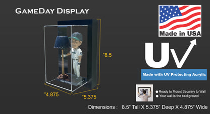 Framed Acrylic Wall Mount Bobblehead Display Case