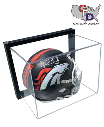 EZ Mount Framed Acrylic Wall Mount Football Helmet Display Case