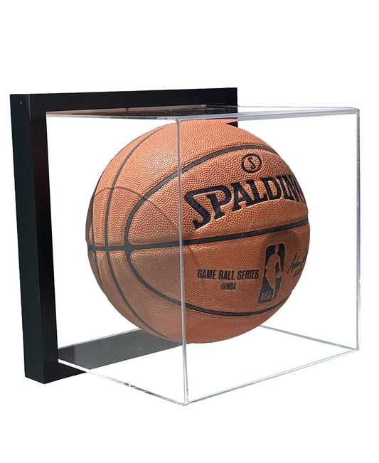 Framed Acrylic Wall Mount Full Size Basketball Display Case