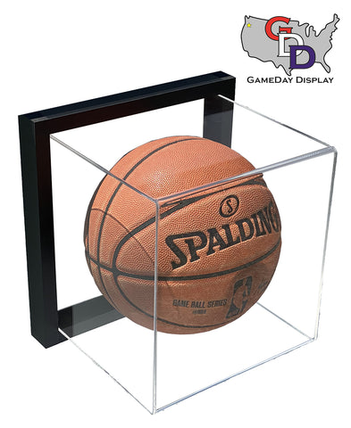 Image of Framed Acrylic Wall Mount Full Size Basketball Display Case