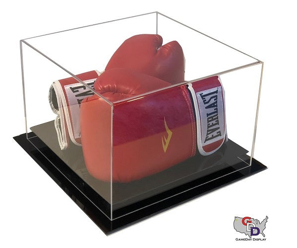 Acrylic Desk Top Double Boxing Glove Display Case