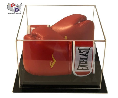 Acrylic Desk Top Double Boxing Glove Display Case