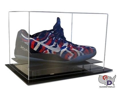 Acrylic Desk Top Small Shoe Display Case - Size 11.5 and Under