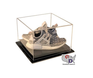 Acrylic Desk Top Small Shoe Pair Display Case - Size 11 and Under